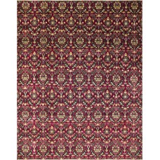 Astoria Grand One-of-a-Kind Montague Hand-Knotted Purple Area Rug ATGD3869